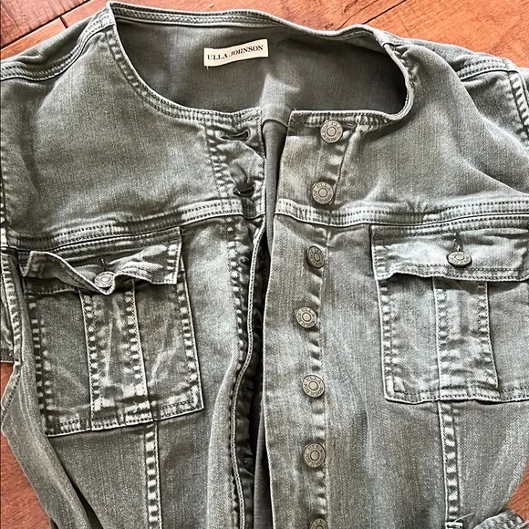 Ulla Johnson Denim Jumpsuit with Belt - Picture 2 of 6